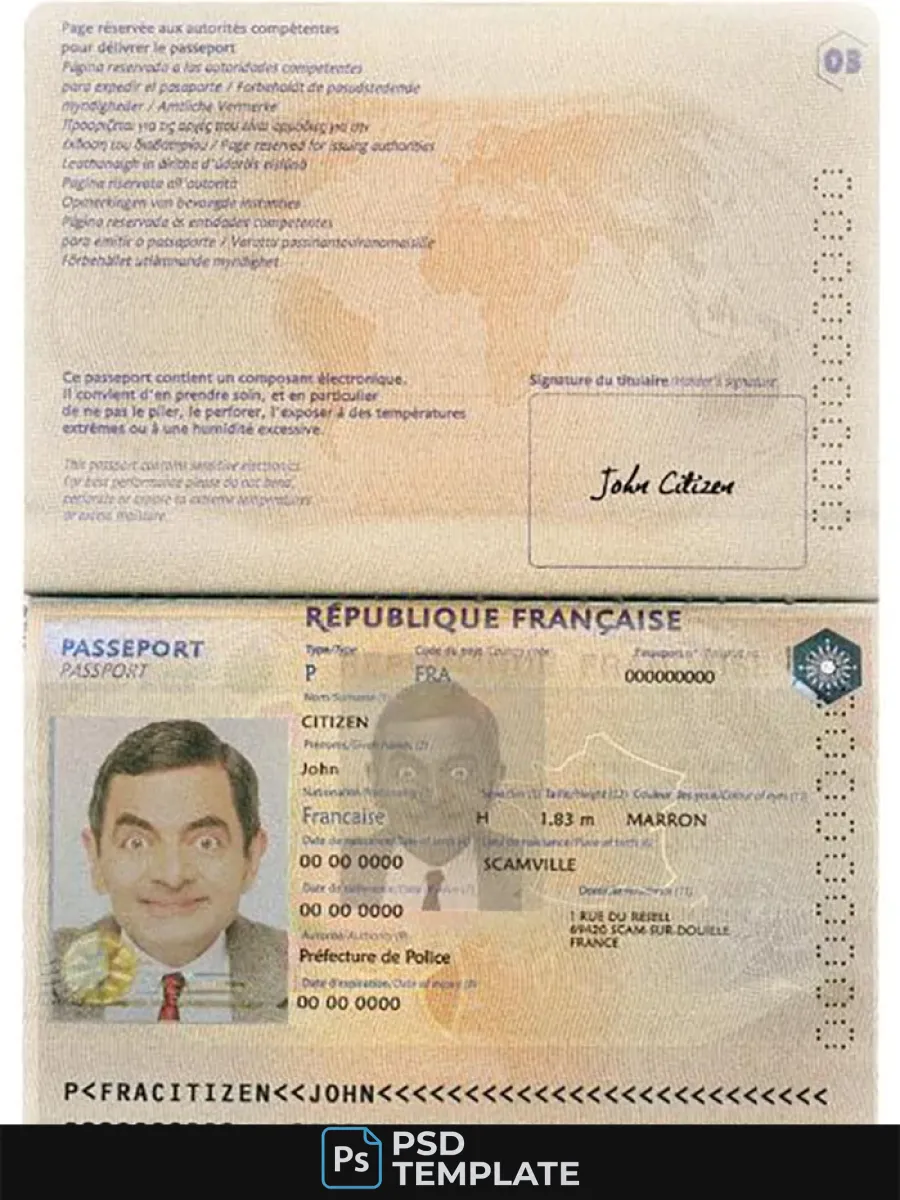 France Passport Version 2 — Passports