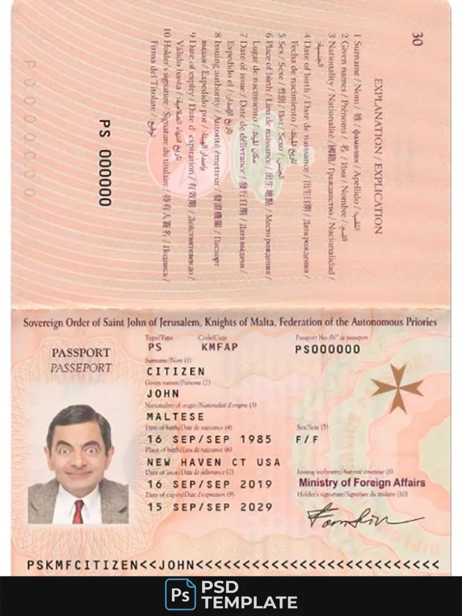 Malta Passport 2019 Present — Passports