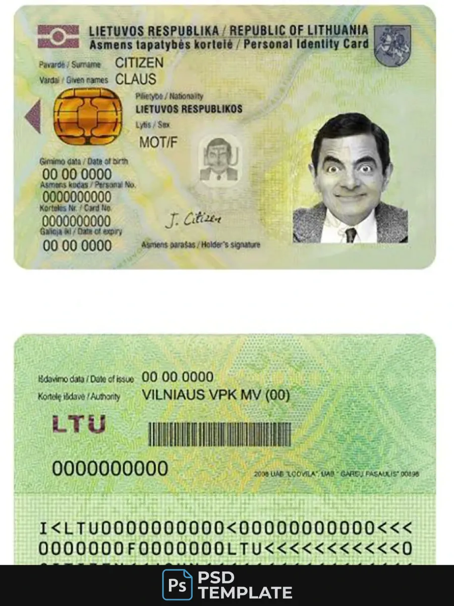 Lithuania Id — ID Cards