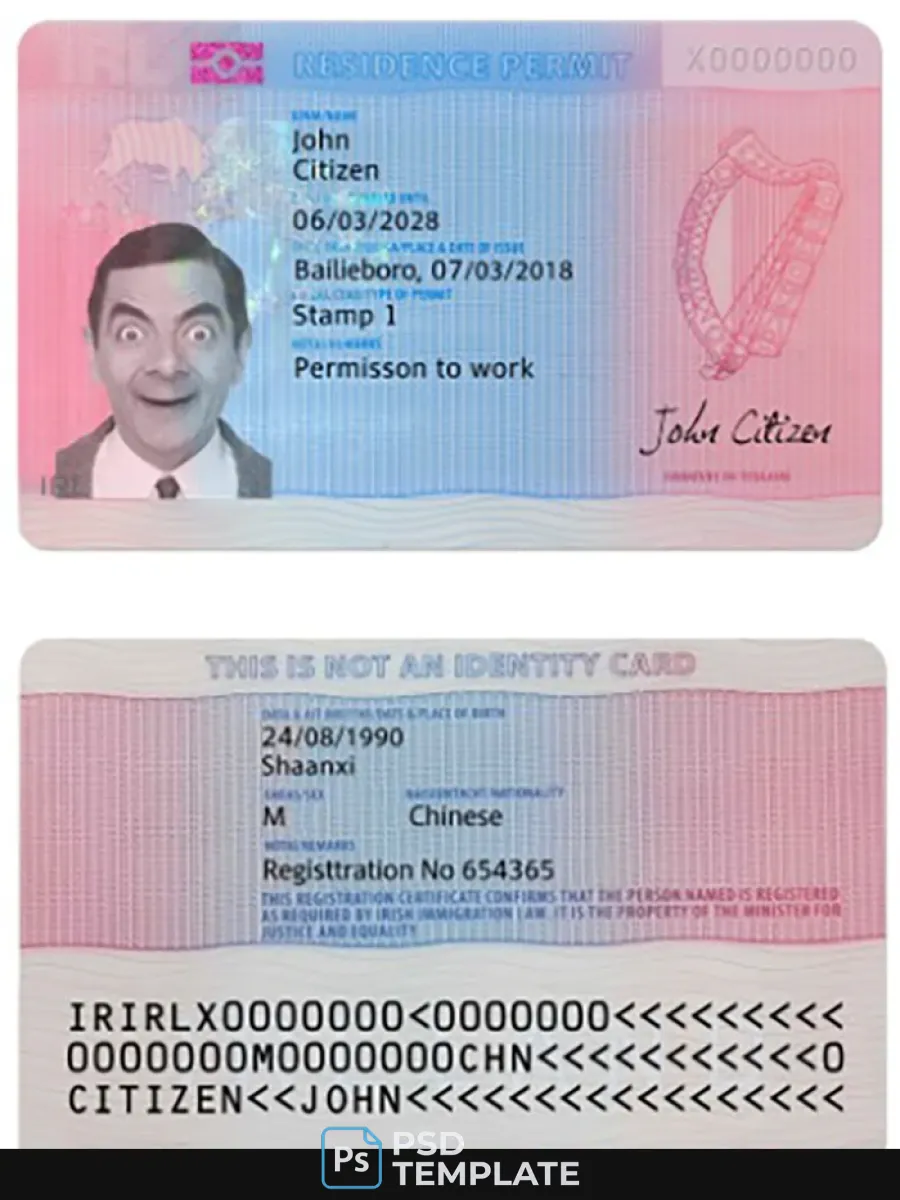 Ireland Residence Permit — Residence Permit