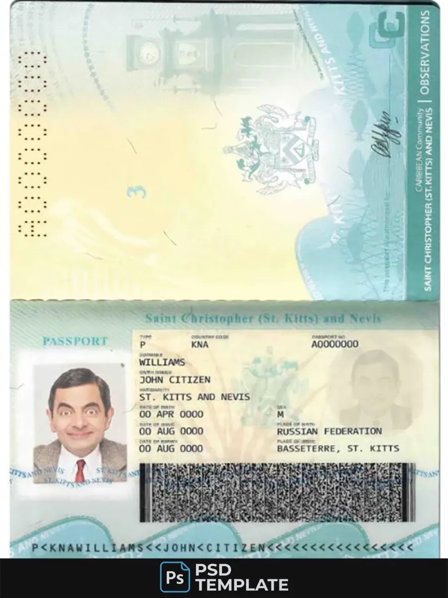 Saint Kitts And Nevis Passport — Passports
