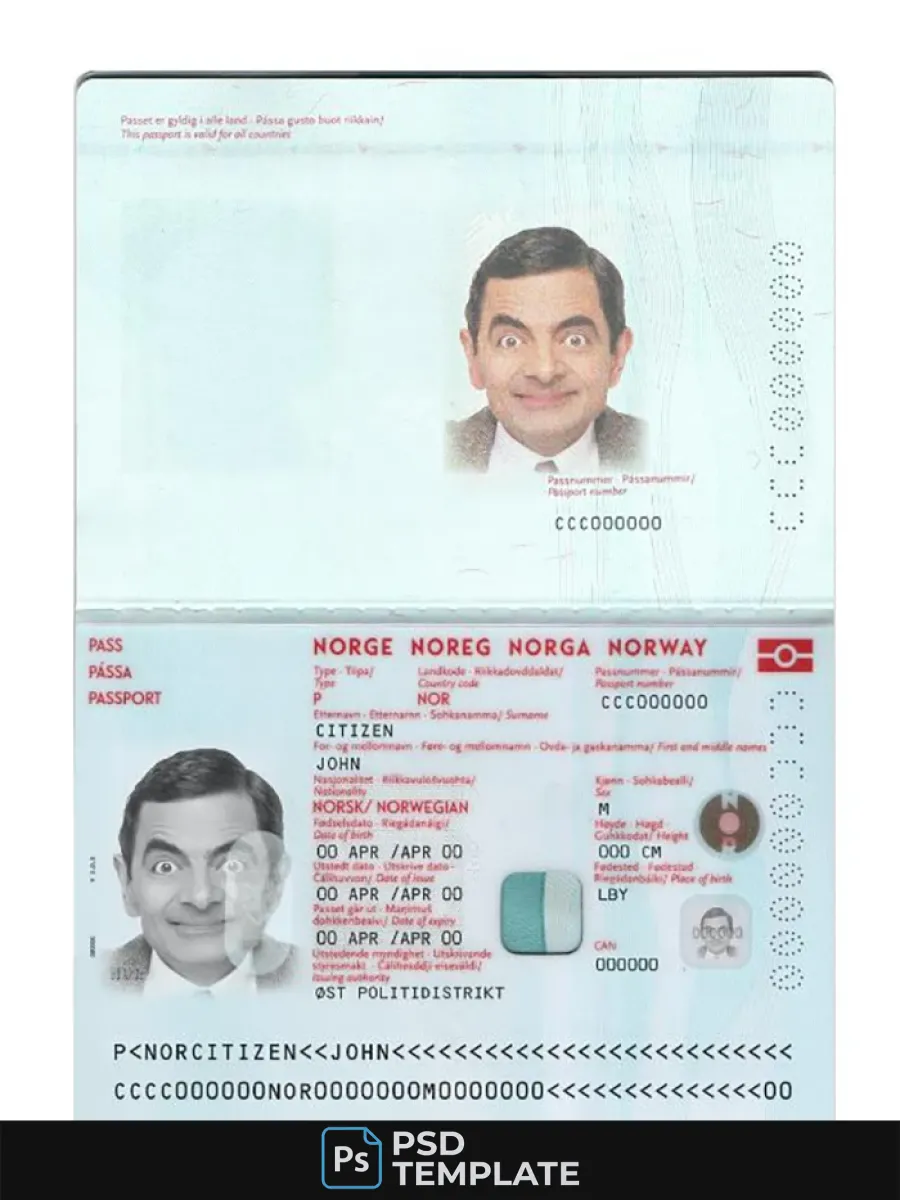 Norway Passport New 2021 Present — Passports