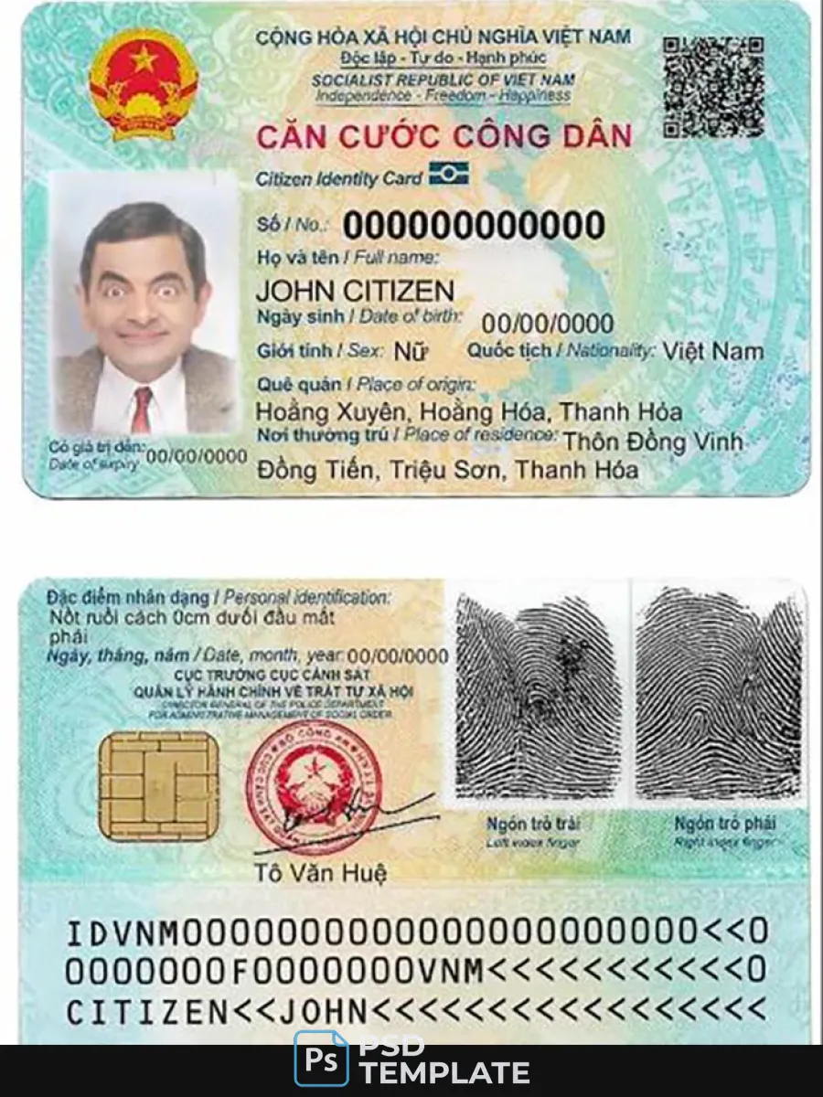 Vietnam Id Card 1 — ID Cards