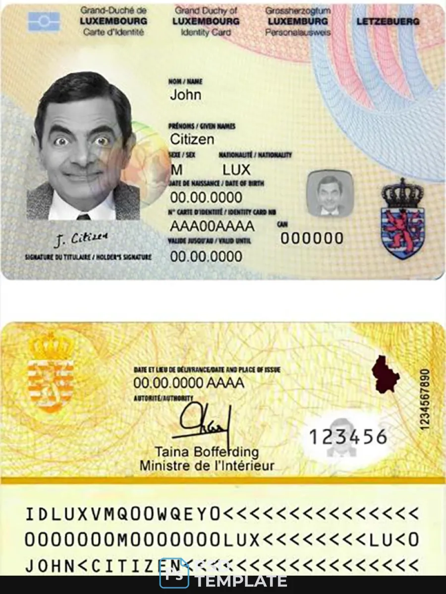 Luxembourg Id — ID Cards