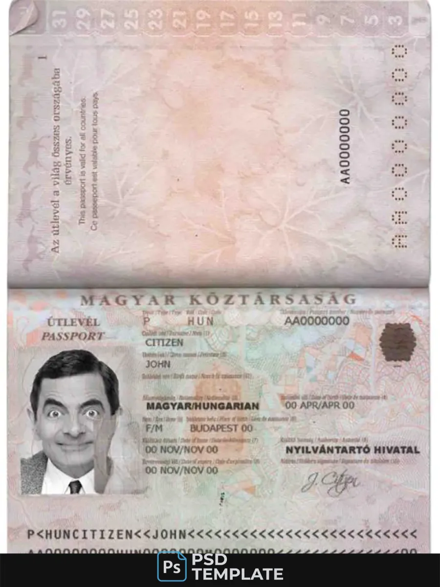 Hungary Passport — Passports