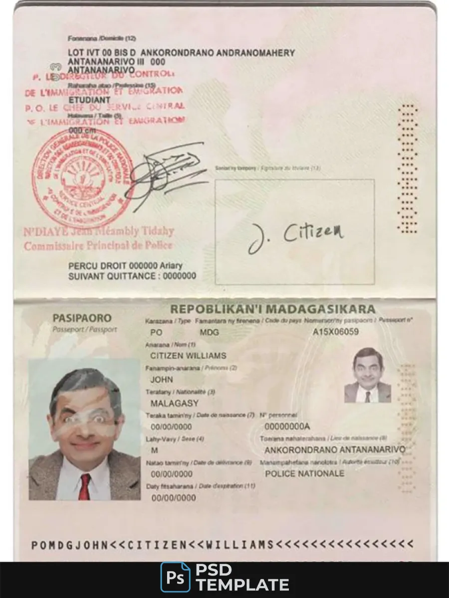 Madagascar Passport