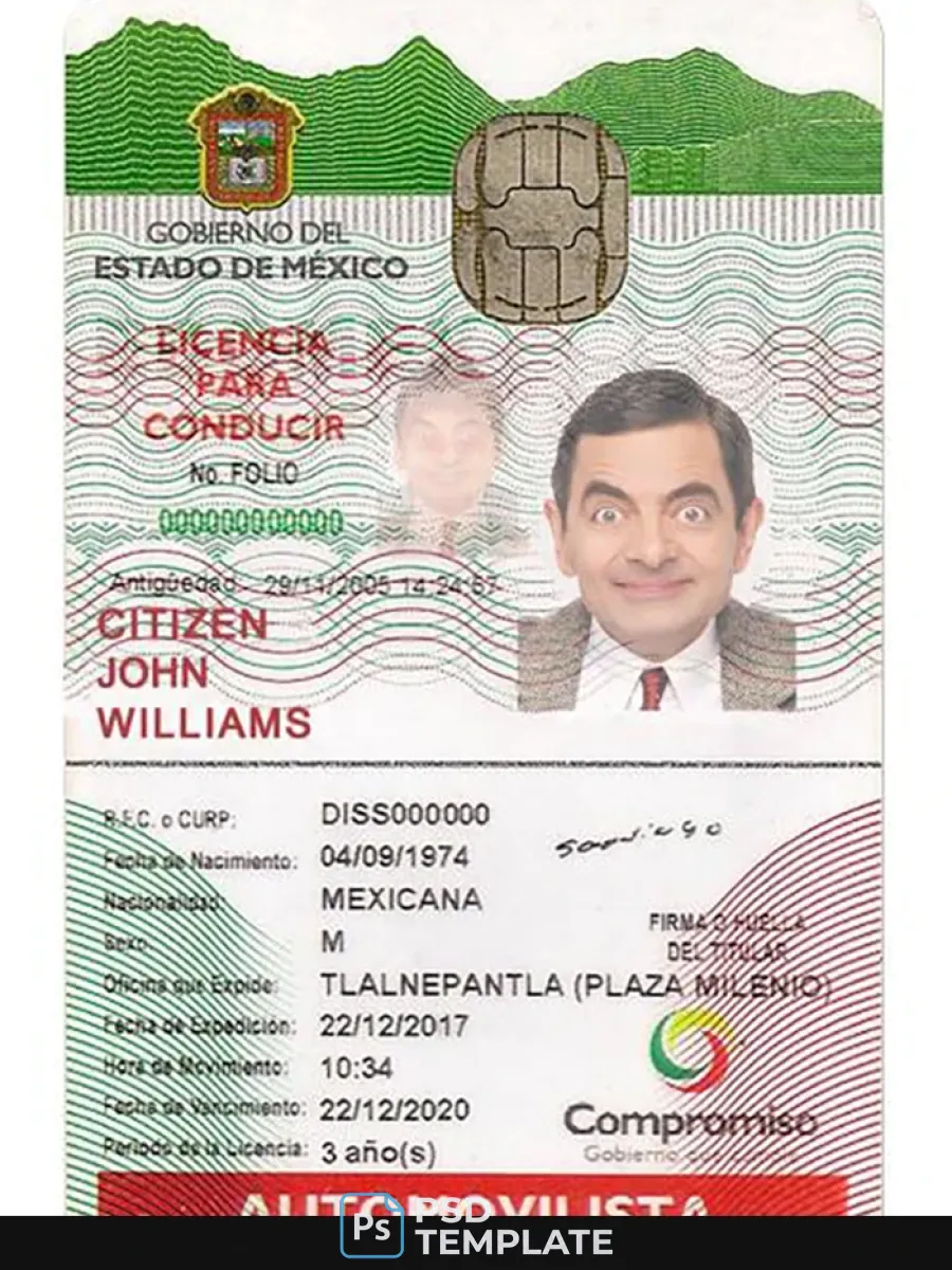 Mexico Id Version 2 — ID Cards