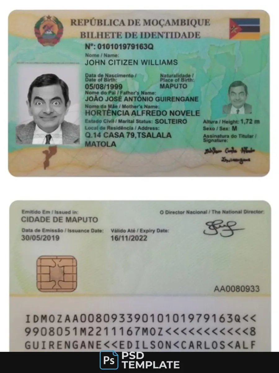 Mozambique Identity — ID Cards