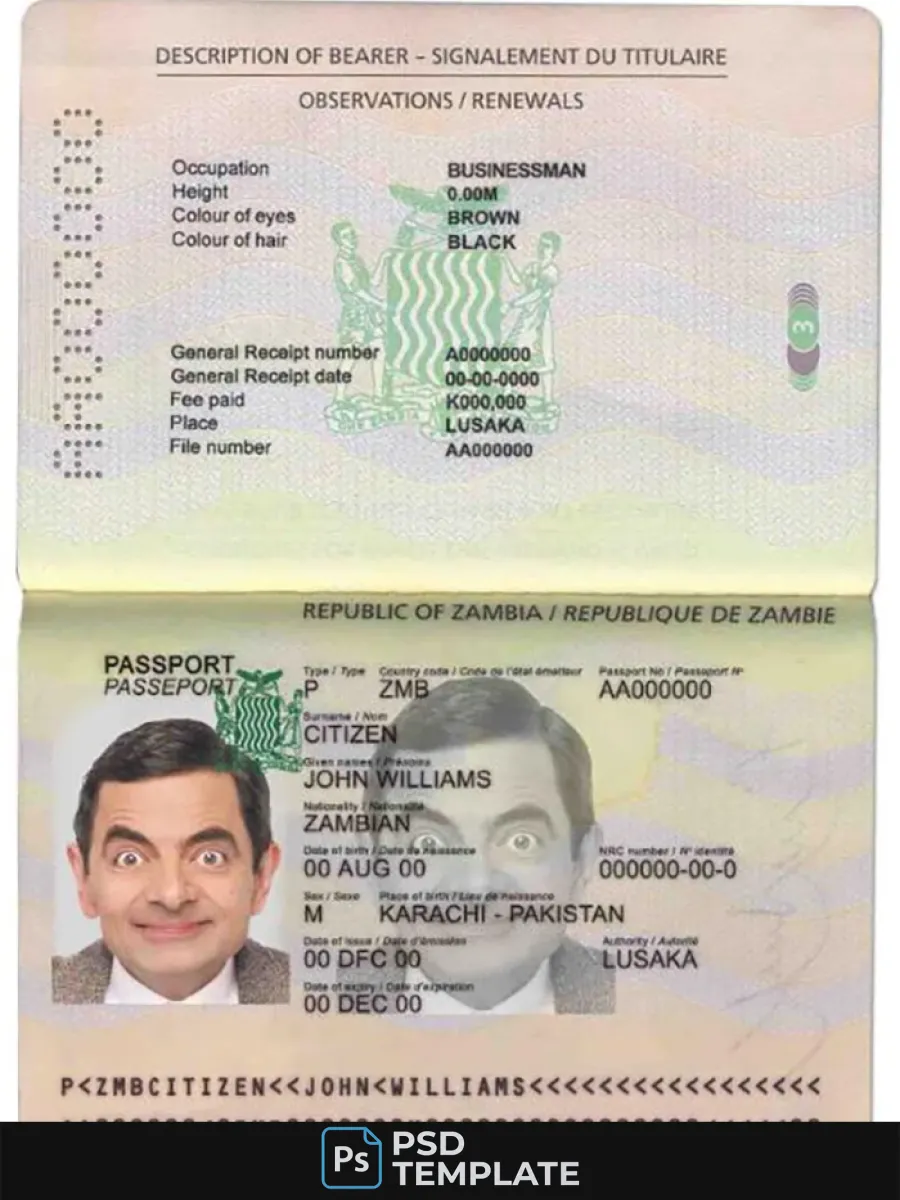 Zambia Passport — Passports