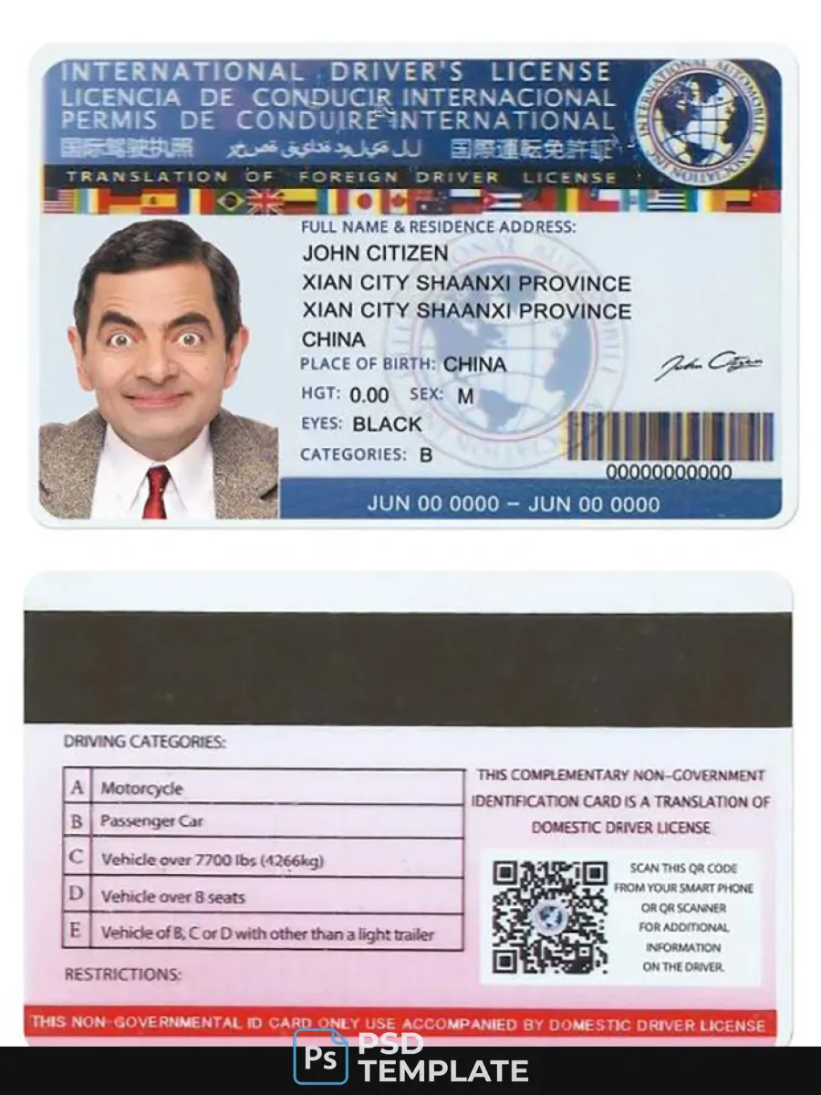 Internationaldl Version2 — Driver License