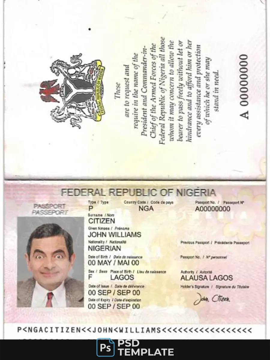 Nigeria Passport 2007 2019 — Passports