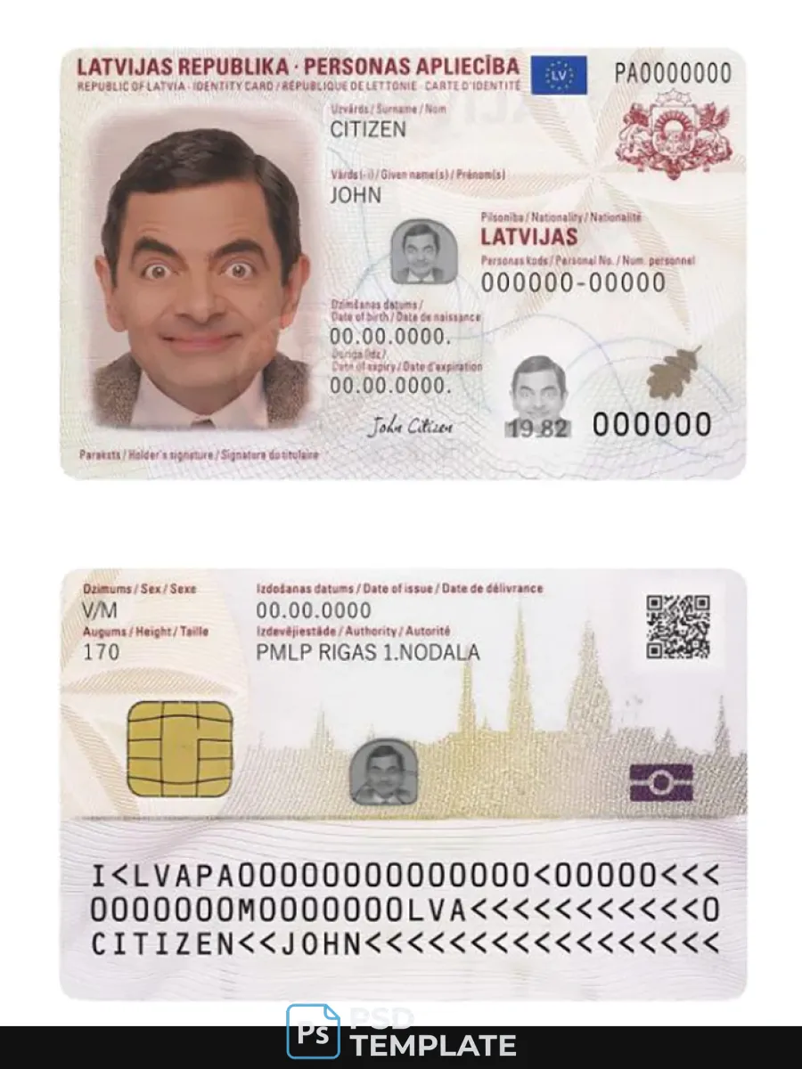 Latvia Id Card 2019 Present — ID Cards