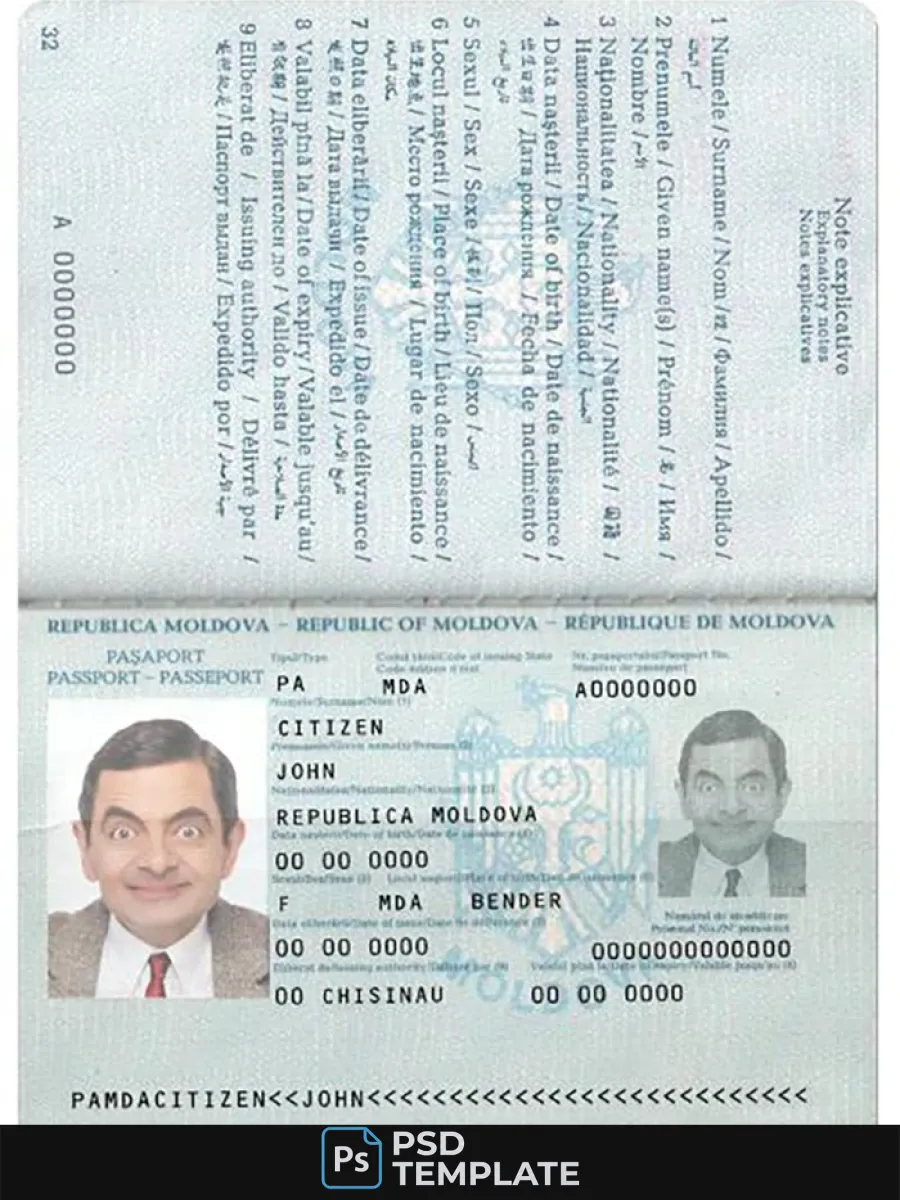Moldova Passport Version 3 — Passports