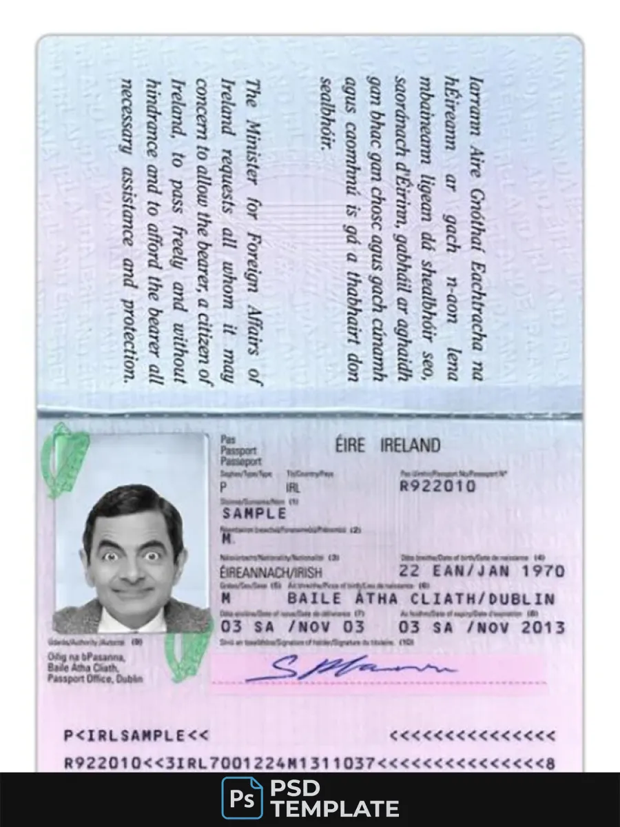Ireland Passport Version 2 — Passports
