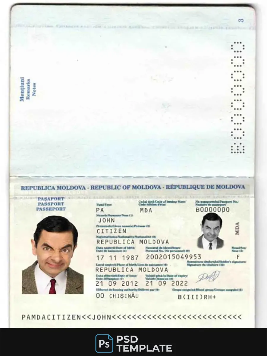 Moldova Passport 2011 2014 — Passports