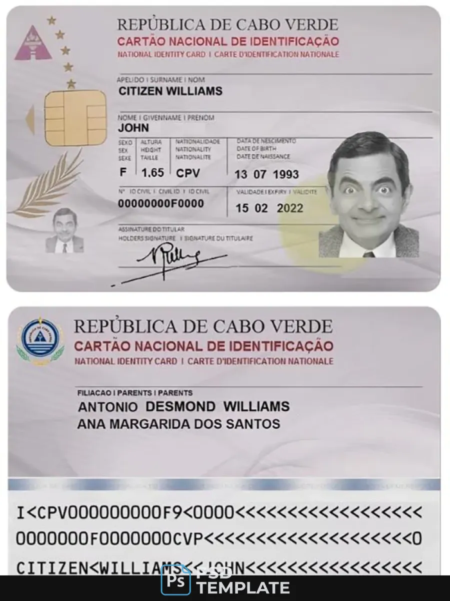 Cabo Verde Id Card — ID Cards