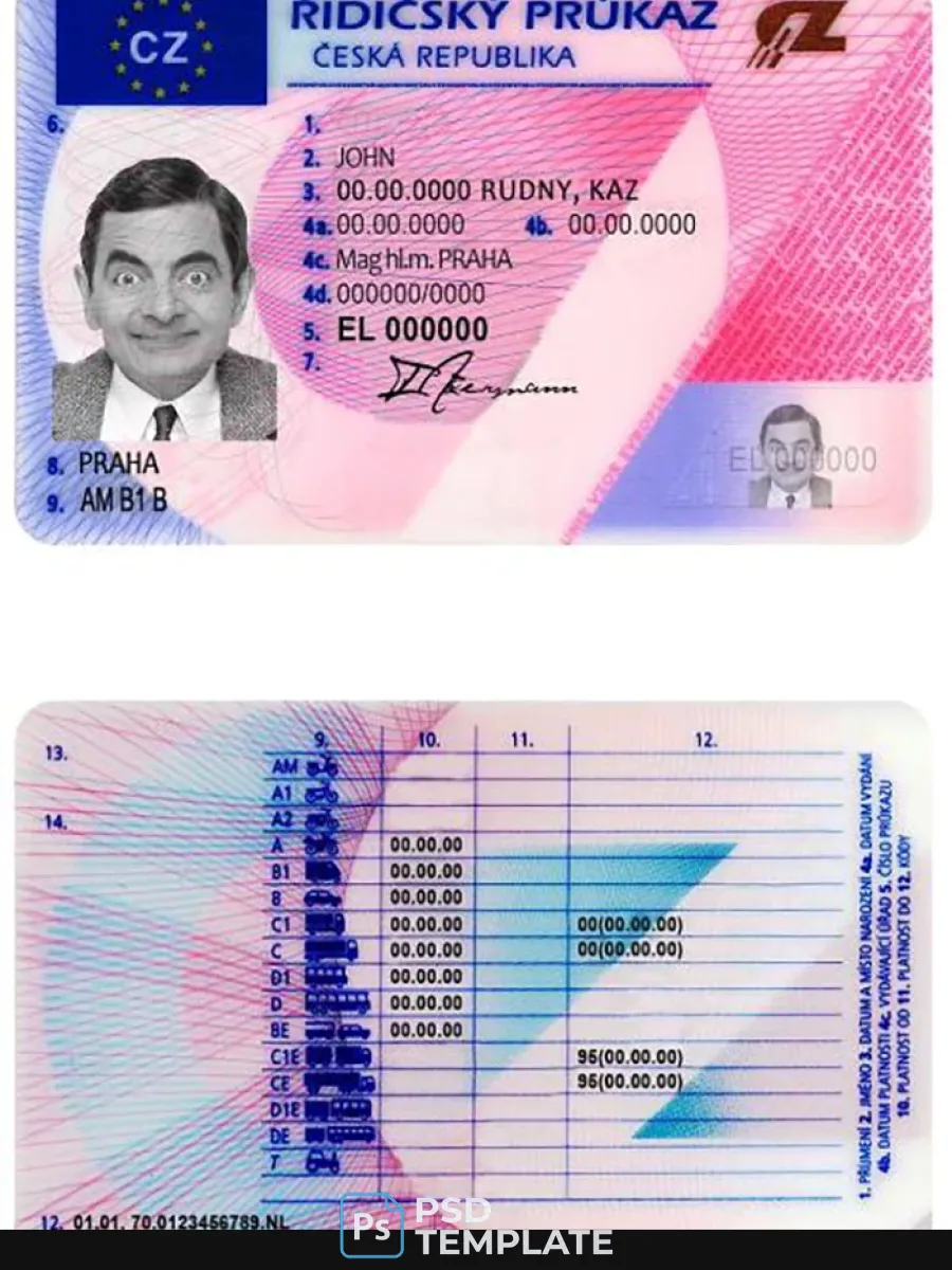 Czech Driving License — Driver License