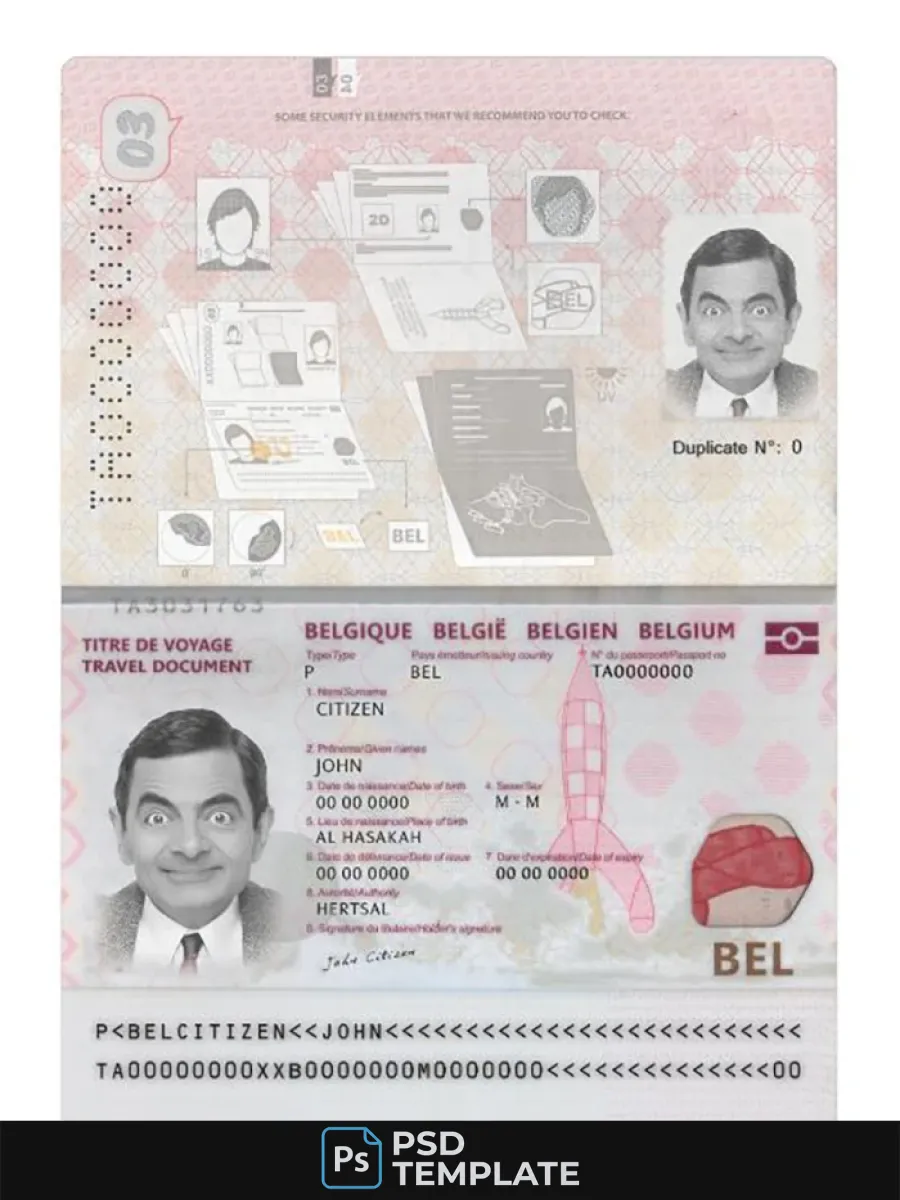 Belgium Passport 2022 Present