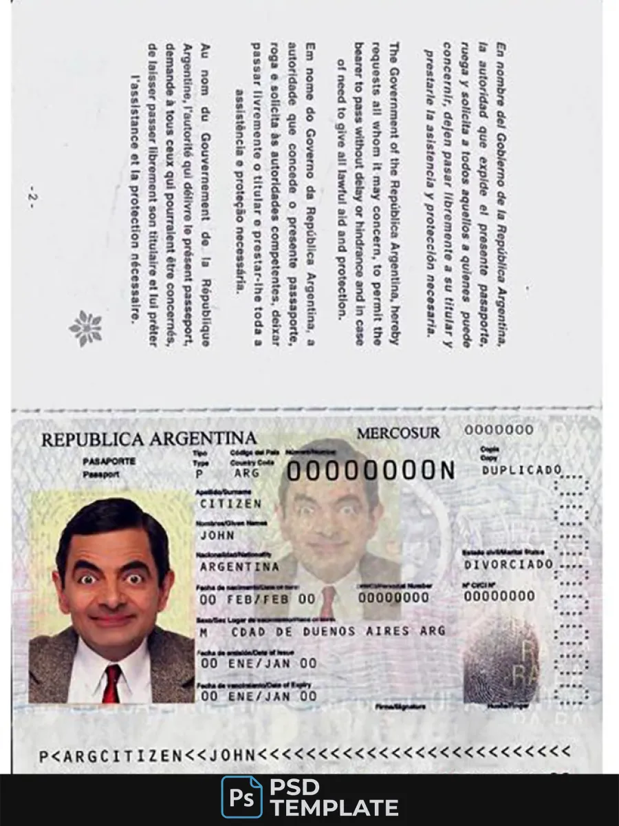Argentina Passport Version 2 — Passports