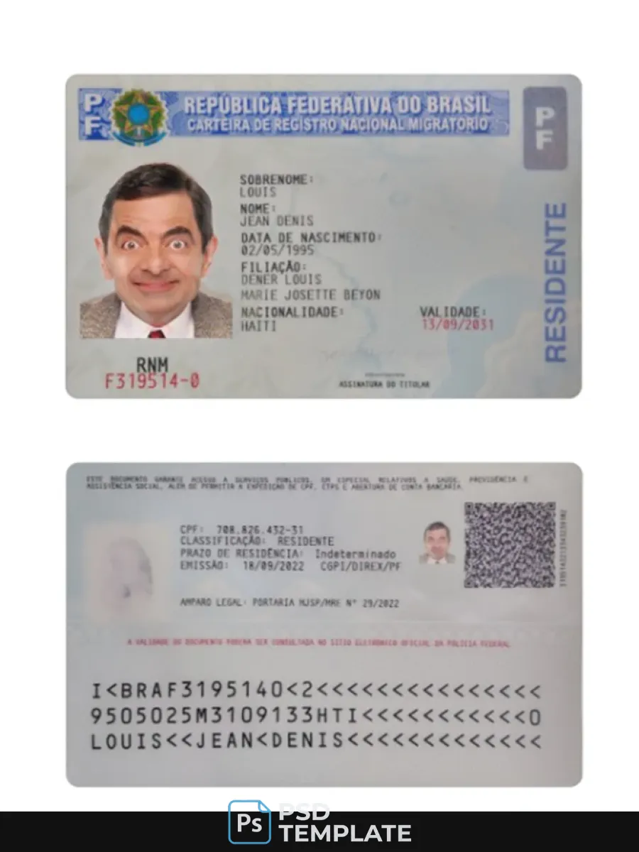 Brazil Residence Card 2022 Present