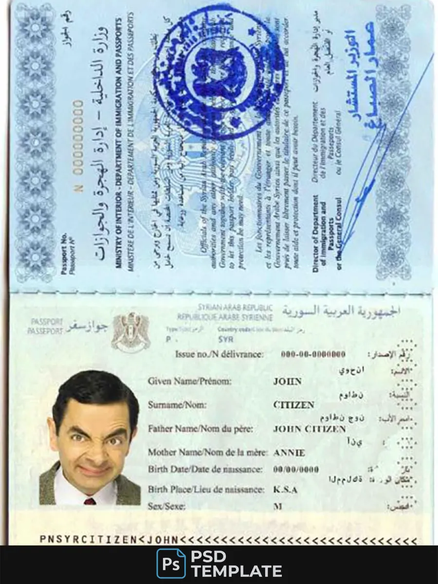 Syria Passport — Passports