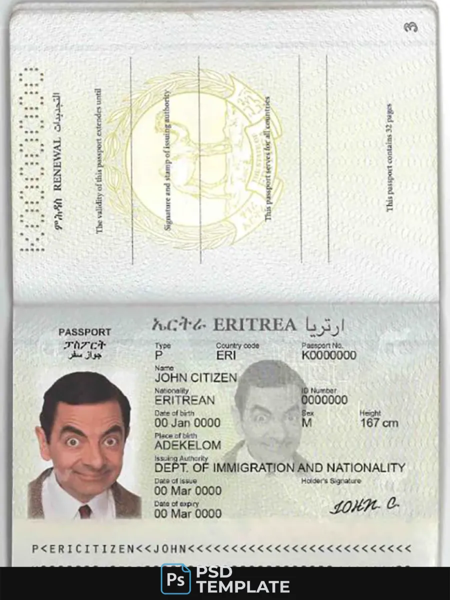 Eritrea Passport — Passports