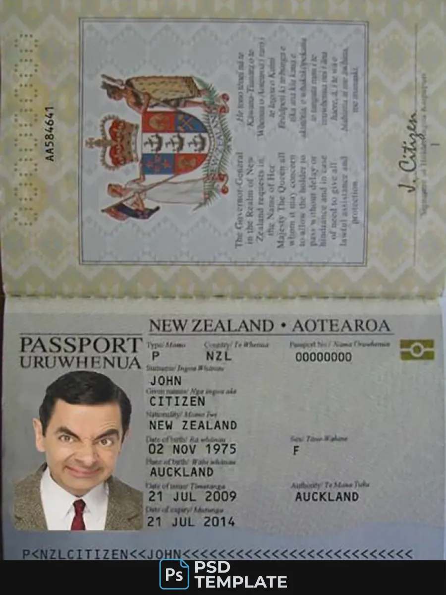 New Zealand Passport 2005 2009 — Passports