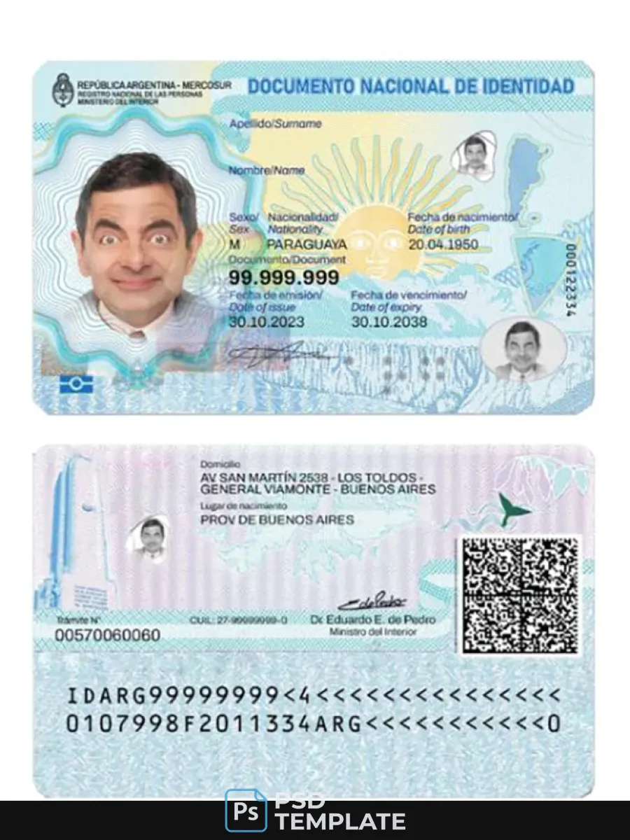 Argentina Id Card 2023 Present — ID Cards