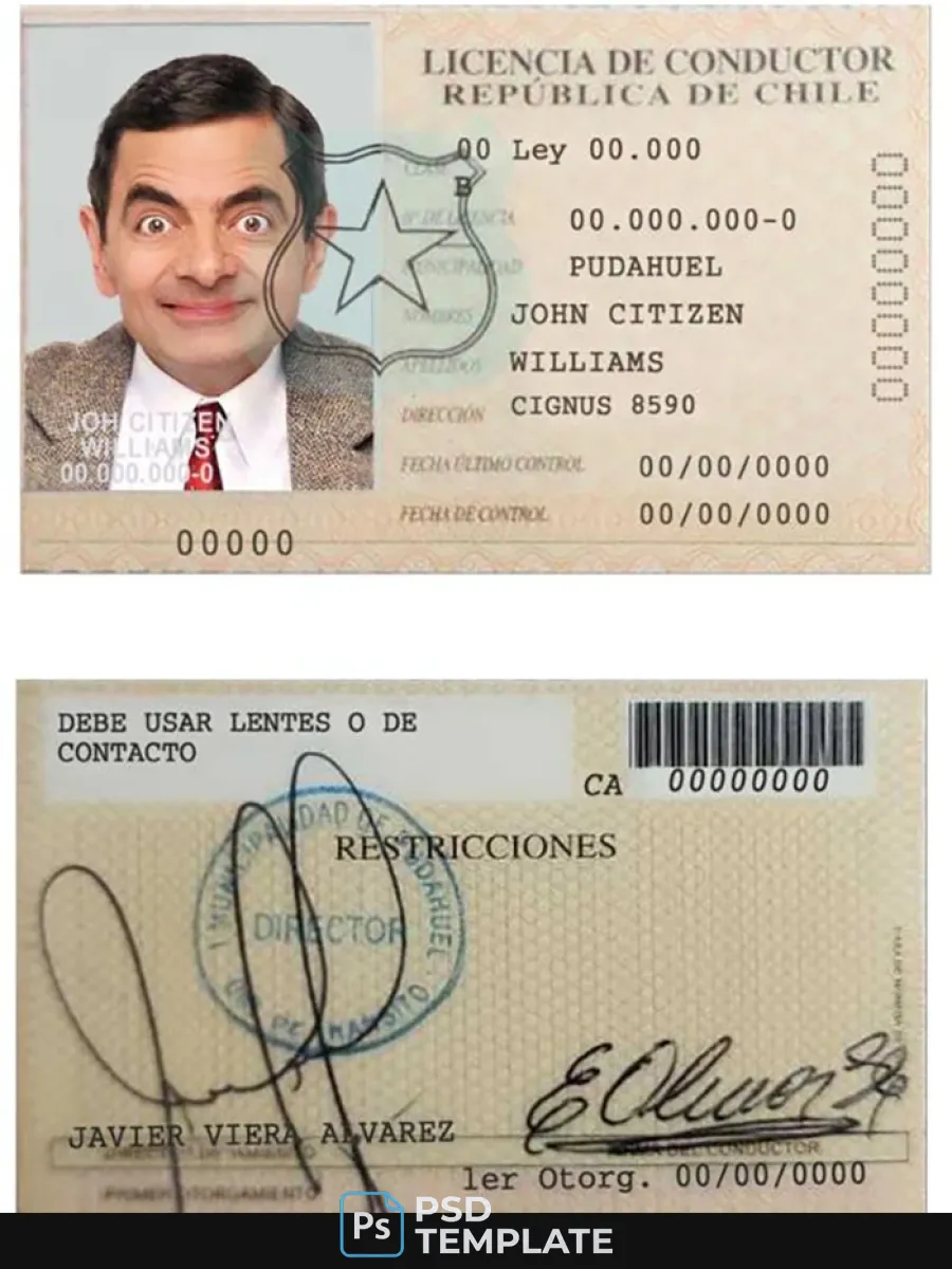 Chile Licencia De Conductor — Driver License