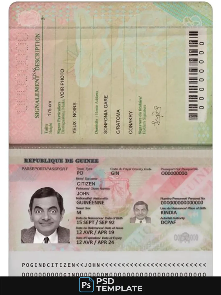 Guinea Passport 2018 Present — Passports