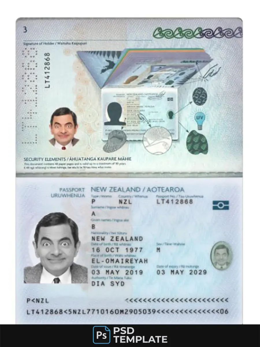 New Zealand Passport 2019 Present — Passports