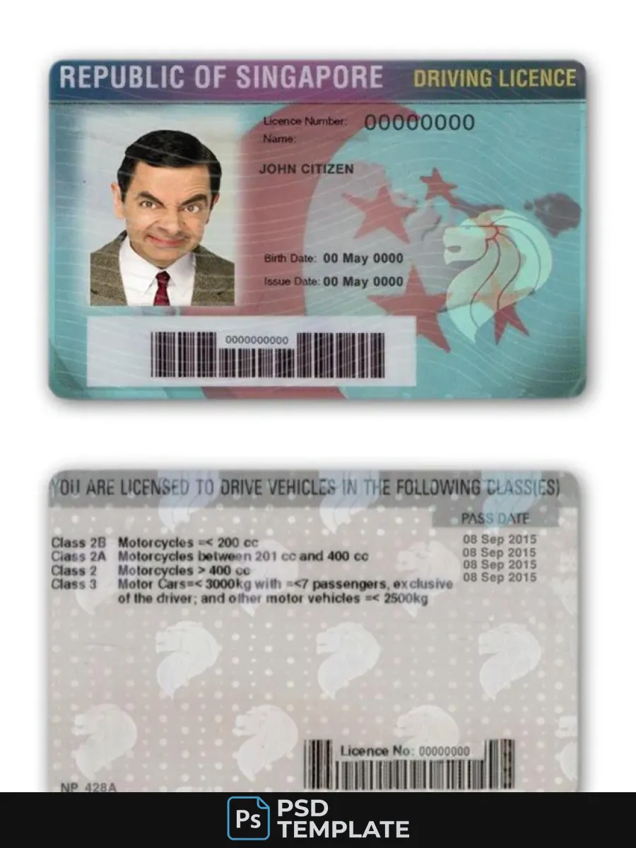 Singapore Driving License — Driver License