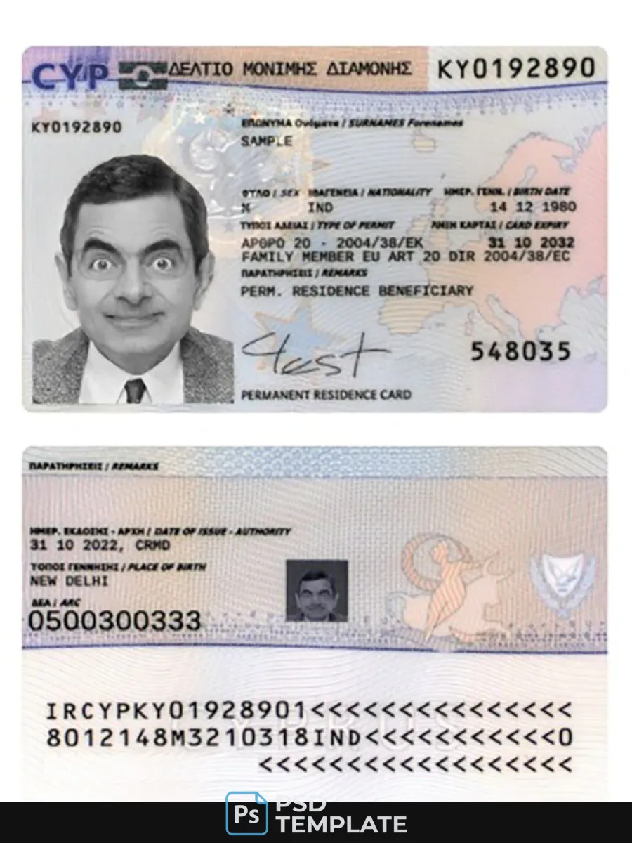 Cyprus Residence Permit 2022 Present — Residence Permit