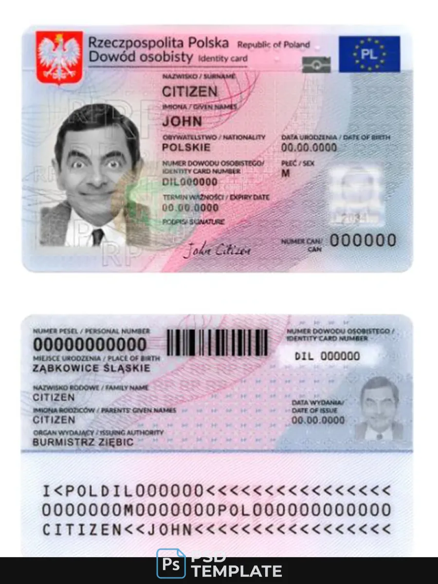 Poland Id Card 2023 Present — ID Cards