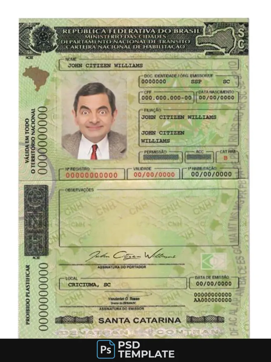 Brazilsantacatarinadriving License — Driver License