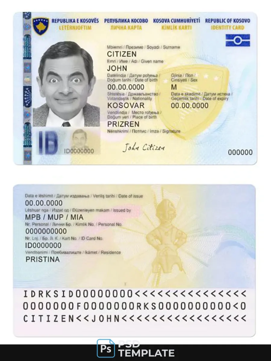 Kosovo Id Card — ID Cards