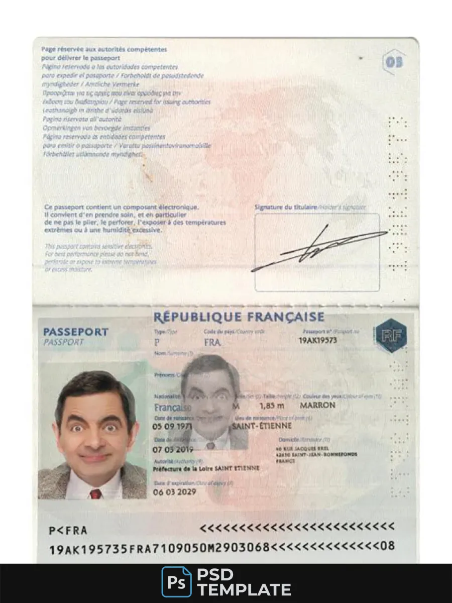 France Passport 2019 Present — Passports