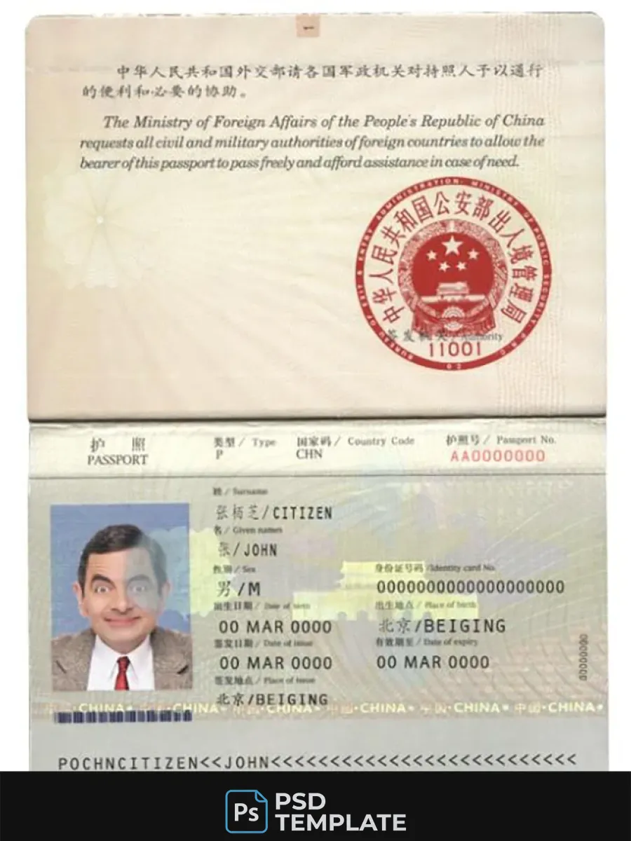 China Pass 2007 2009 — Passports