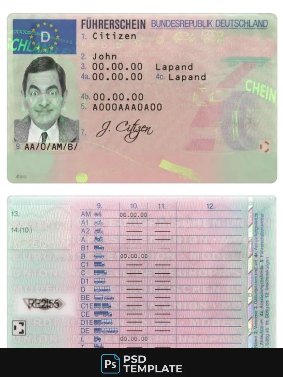 Germany Driving License — Driver License