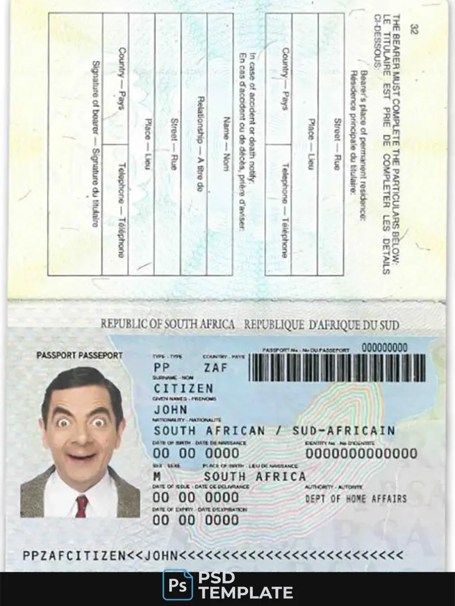 South Africa Passport 1996 2009 — Passports