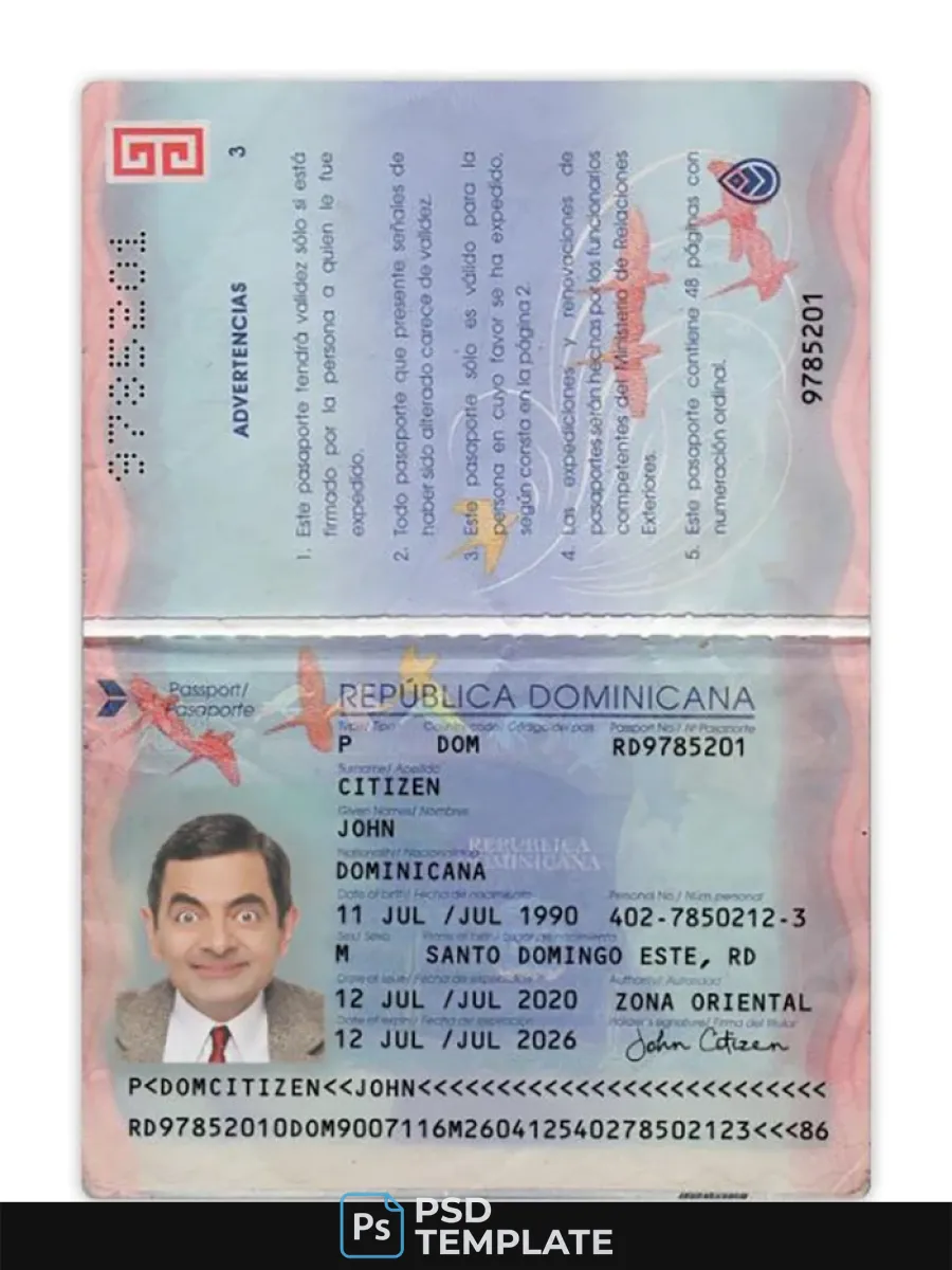 Dominican Republic Passport 2020 Present — Passports