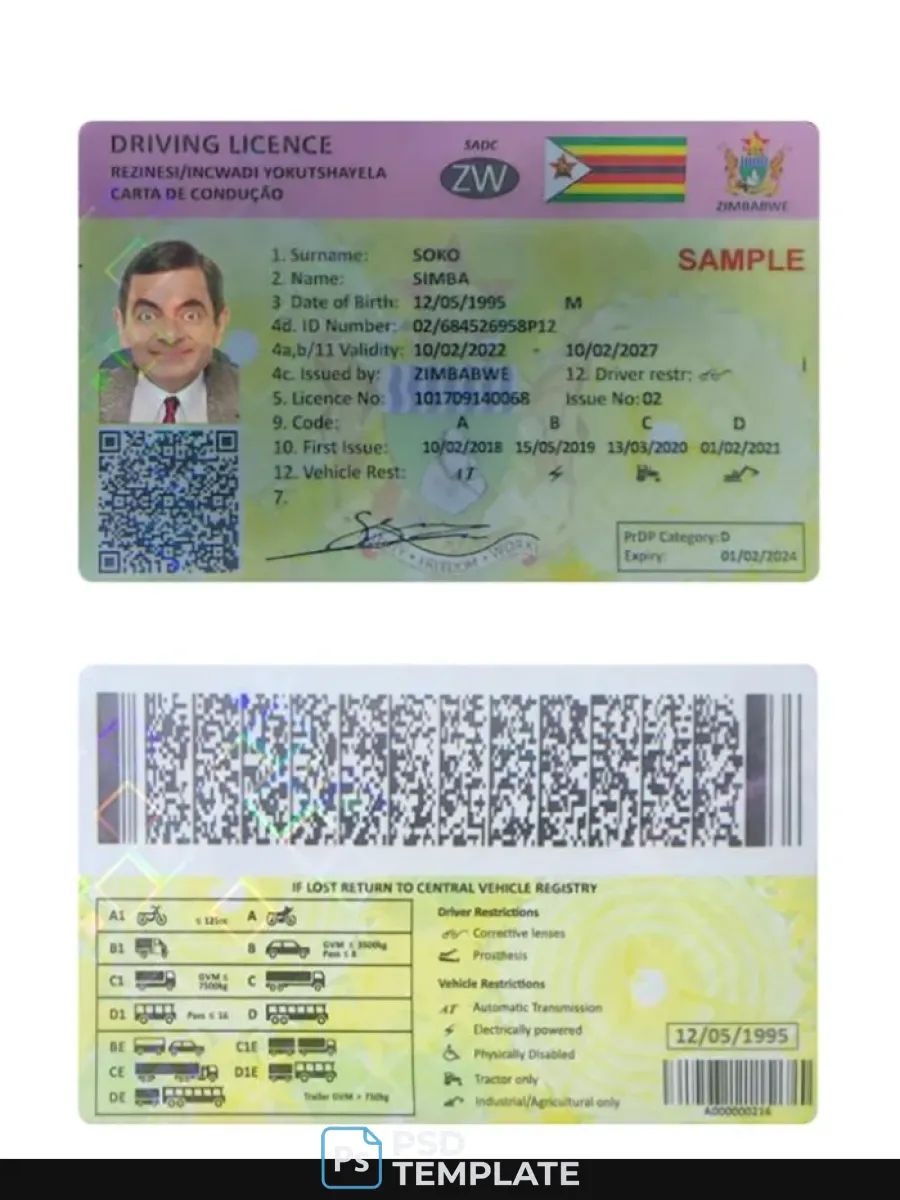 Zimbabwe Driving License
