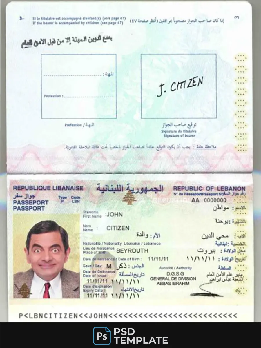Lebanon Passport — Passports