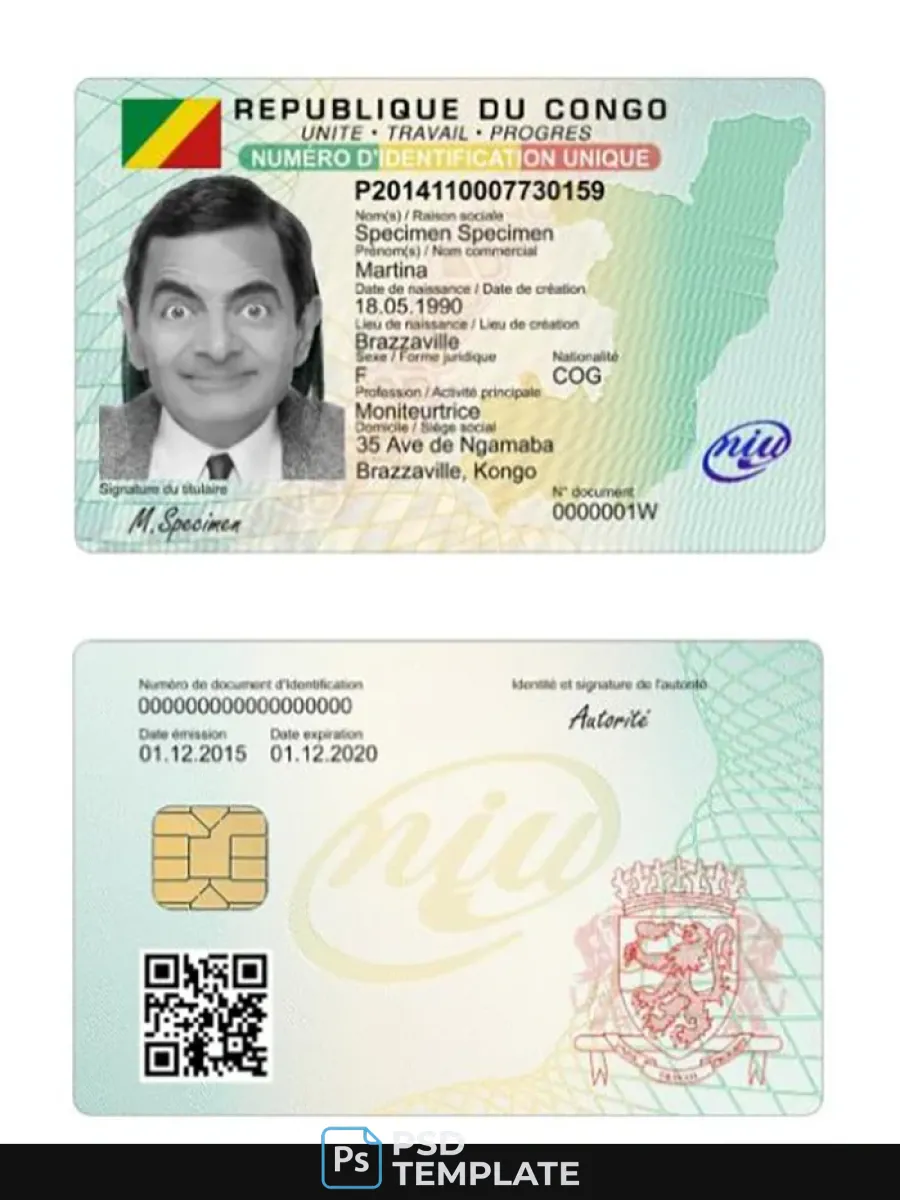 Congo Id Card — ID Cards