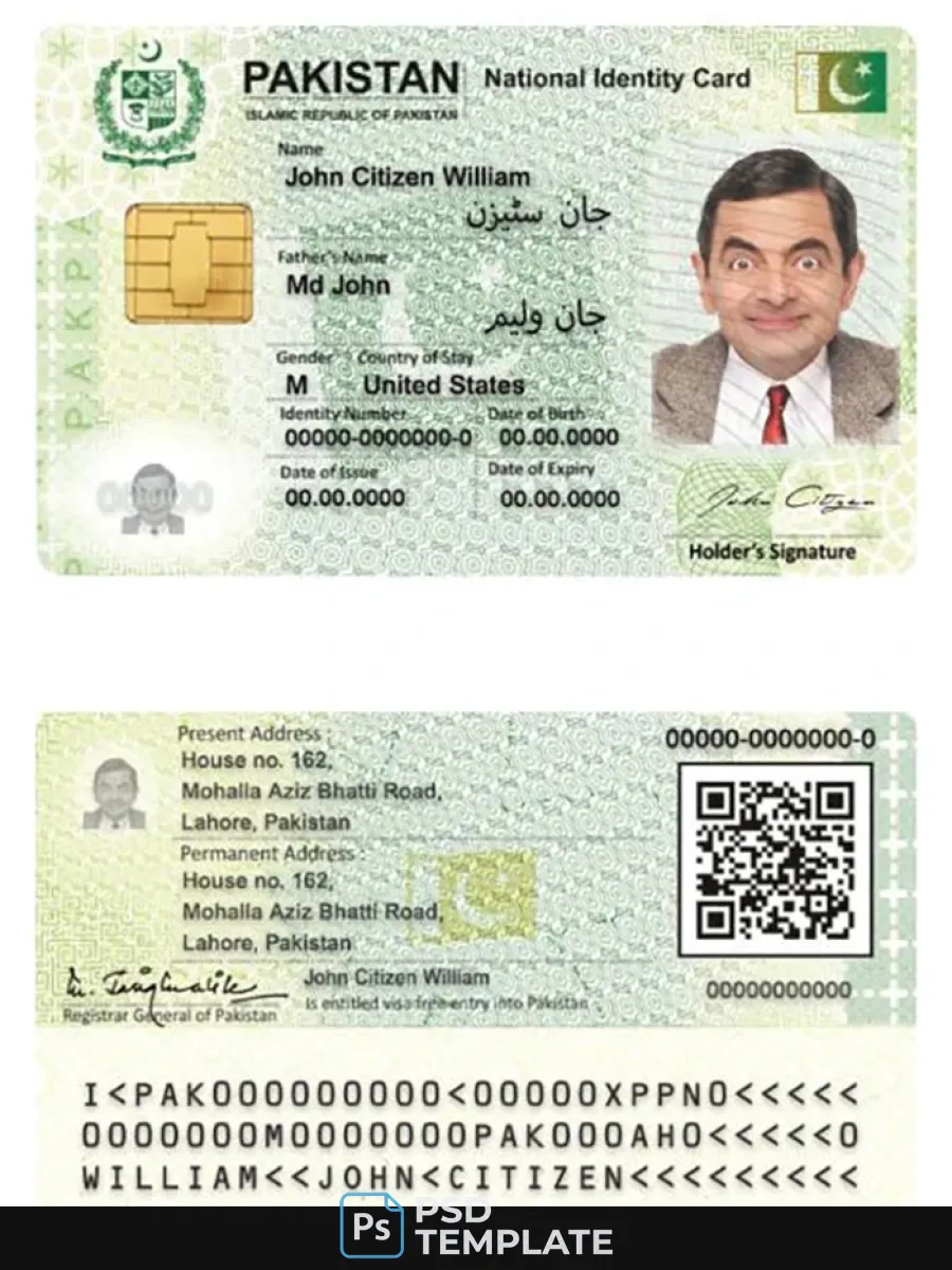 Pakistan Id — ID Cards