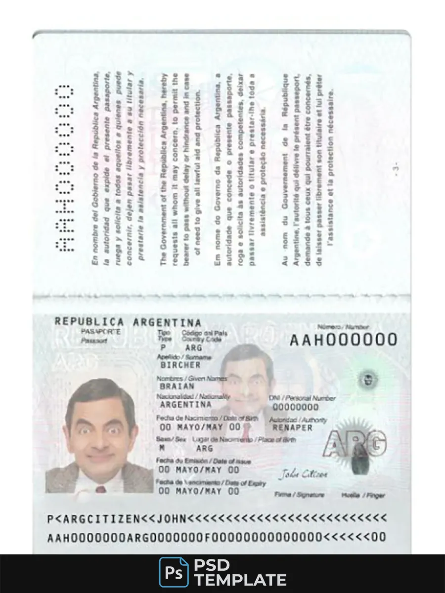 Argentina New Passport 2022 Present — Passports