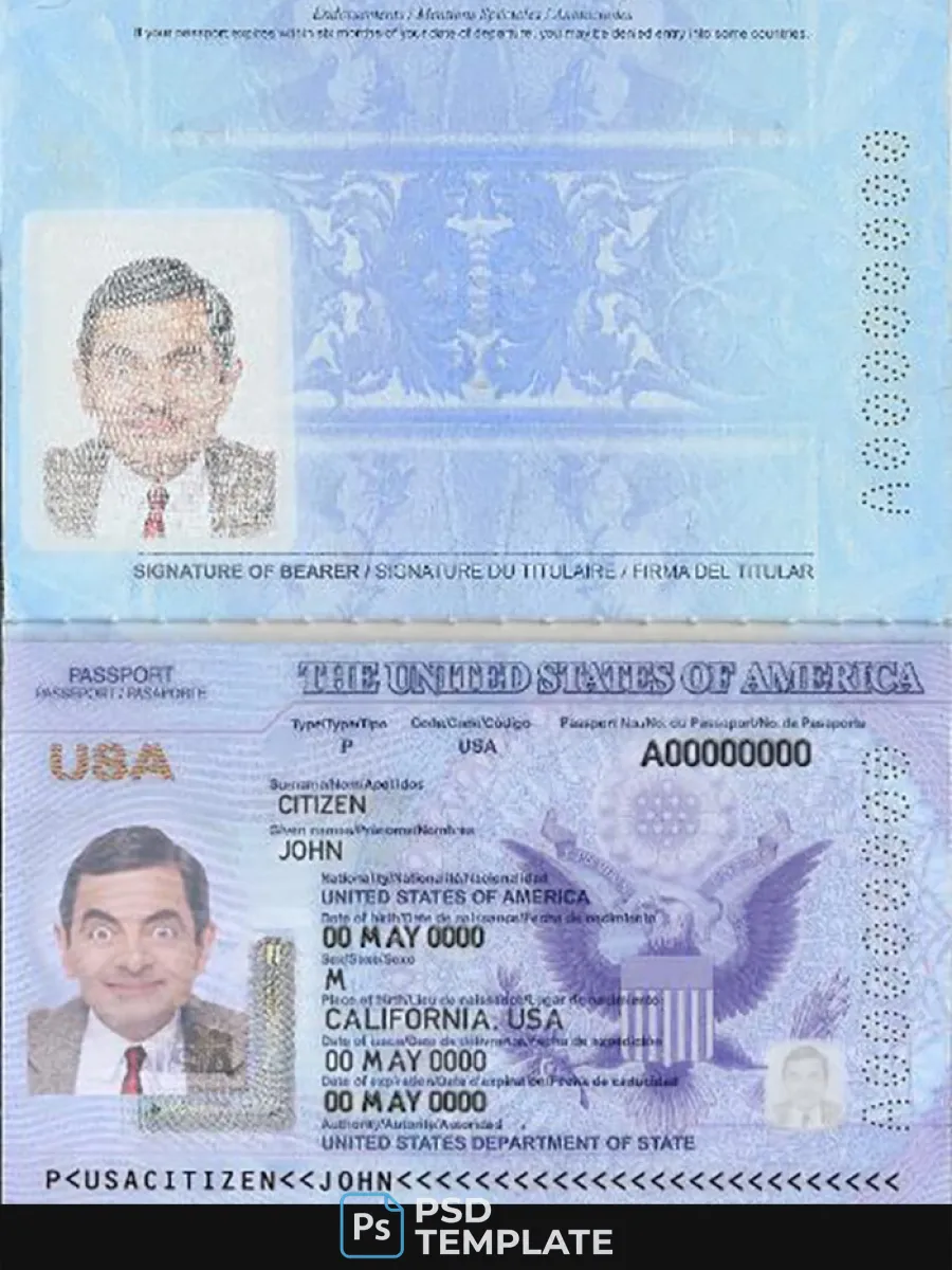 Usa Passport New 2020 — Passports
