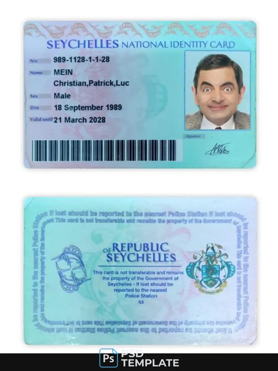 Seychelles National Id Card
