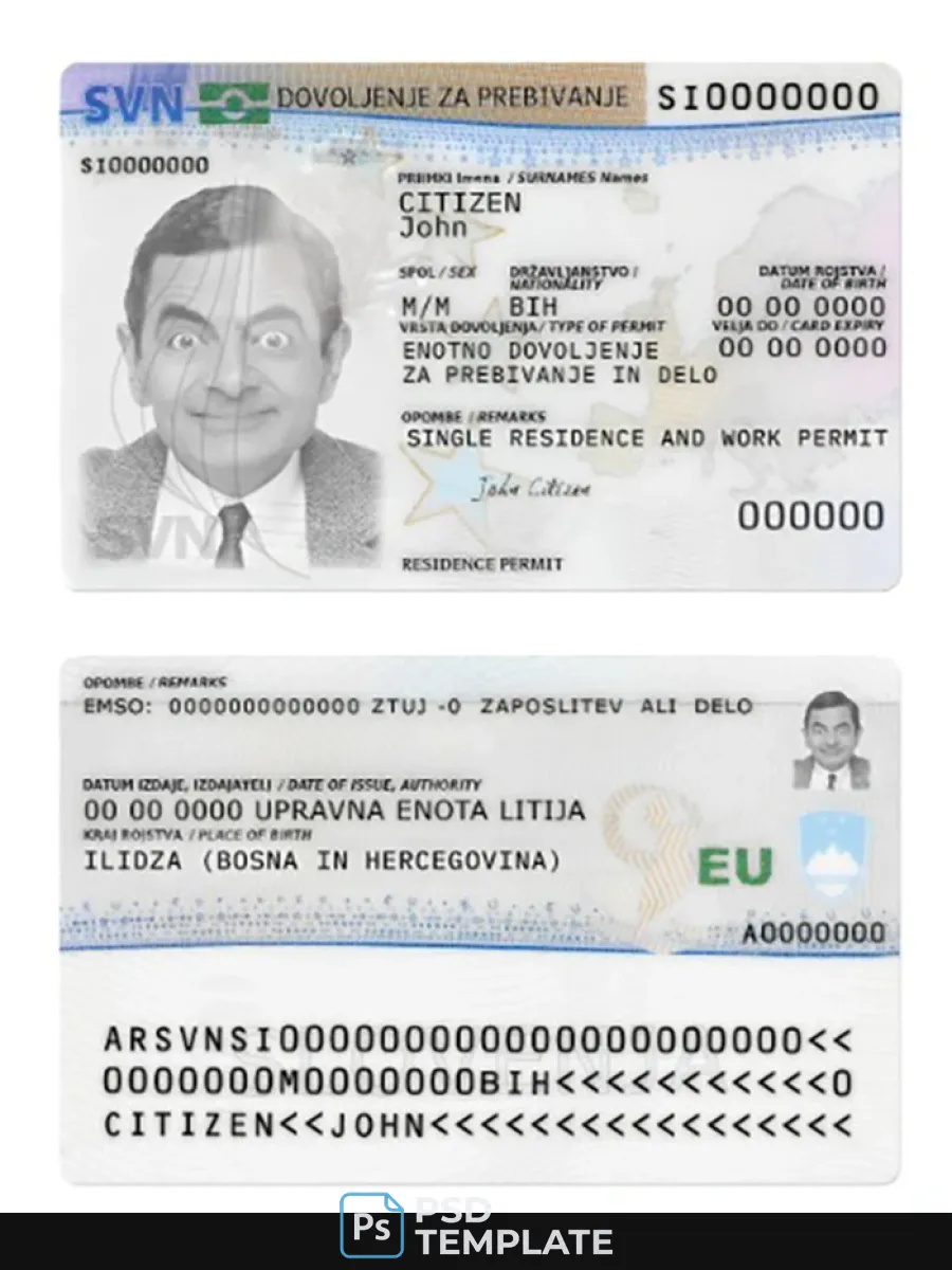 Slovenia Residence Permit Card — Residence Permit