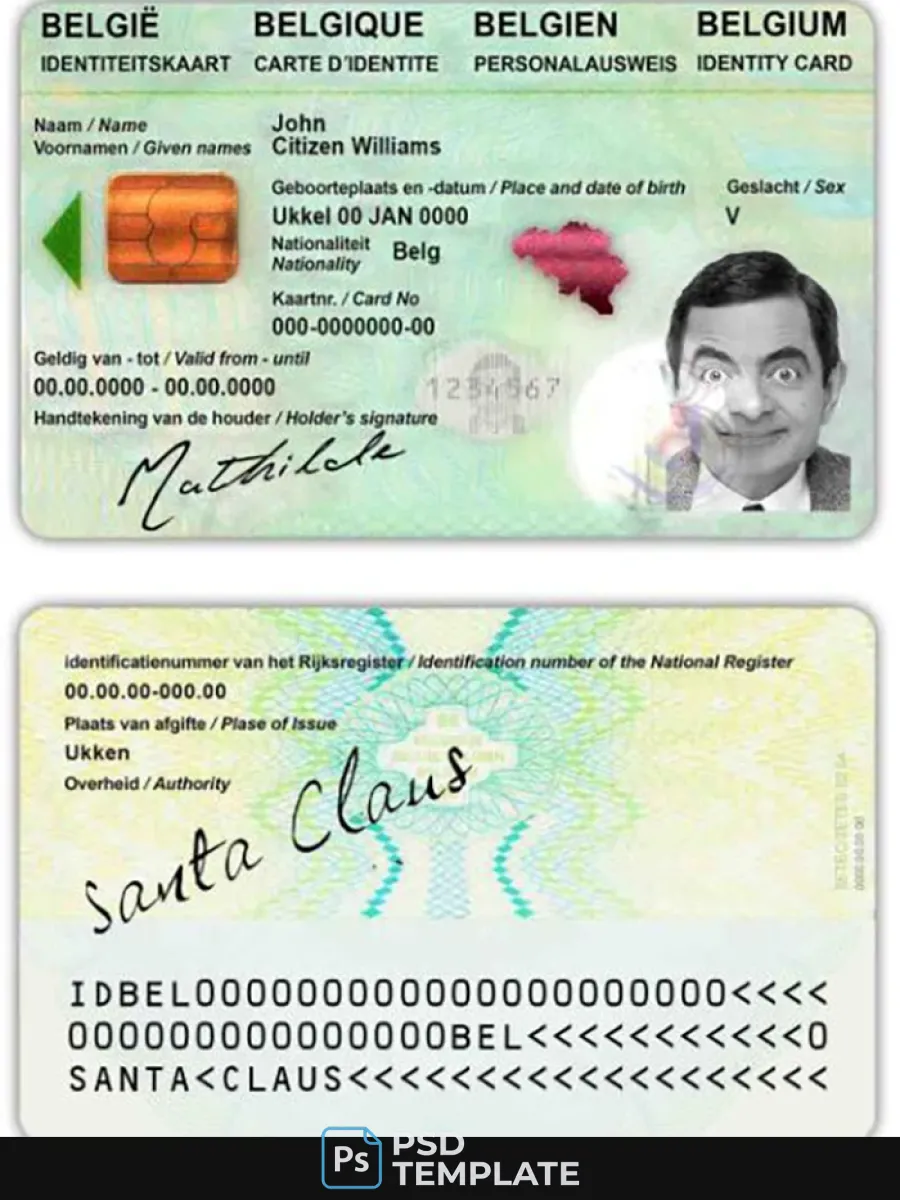 Belgium Id — ID Cards
